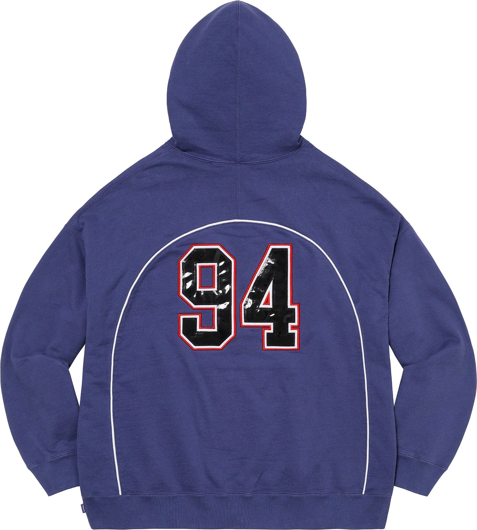 Boxy Piping Arc Hooded Sweatshirt view 11
